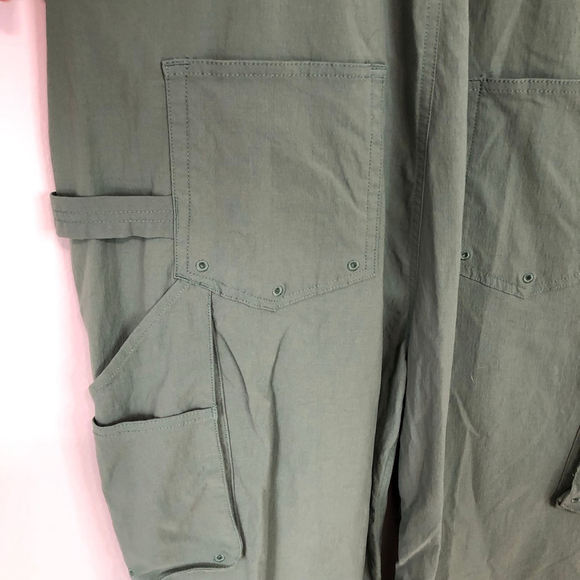 Duluth Trading Co New Heirloom Gardening Bib Overalls Womens Size M 29 Fir Green - Picture 11 of 16